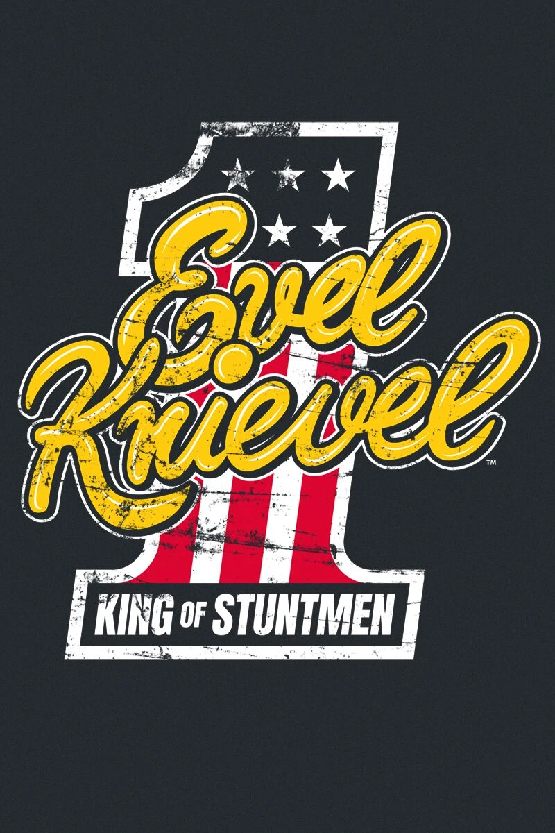 "Evel Knievel King Of Stuntmen" T-Shirt Black 4 "Evel Knievel King Of Stuntmen" T-Shirt Black - Image 2