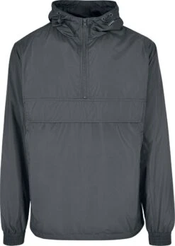 "Basic Pull-Over Jacket" Windbreaker Charcoal By Urban Classics