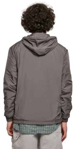 "Basic Pull-Over Jacket" Windbreaker Charcoal By Urban Classics 14 "Basic Pull-Over Jacket" Windbreaker Charcoal By Urban Classics -Men Fashion Clothing Store 523103wb