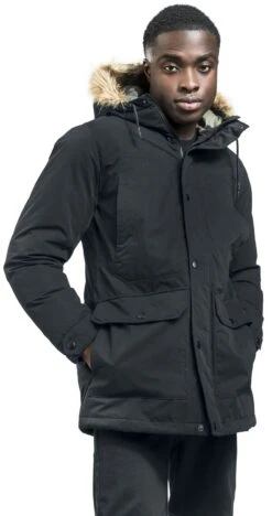 "PKTBPR Wind Parka Jacket" Winter Jacket Black By Produkt -Men Fashion Clothing Store 523281wa