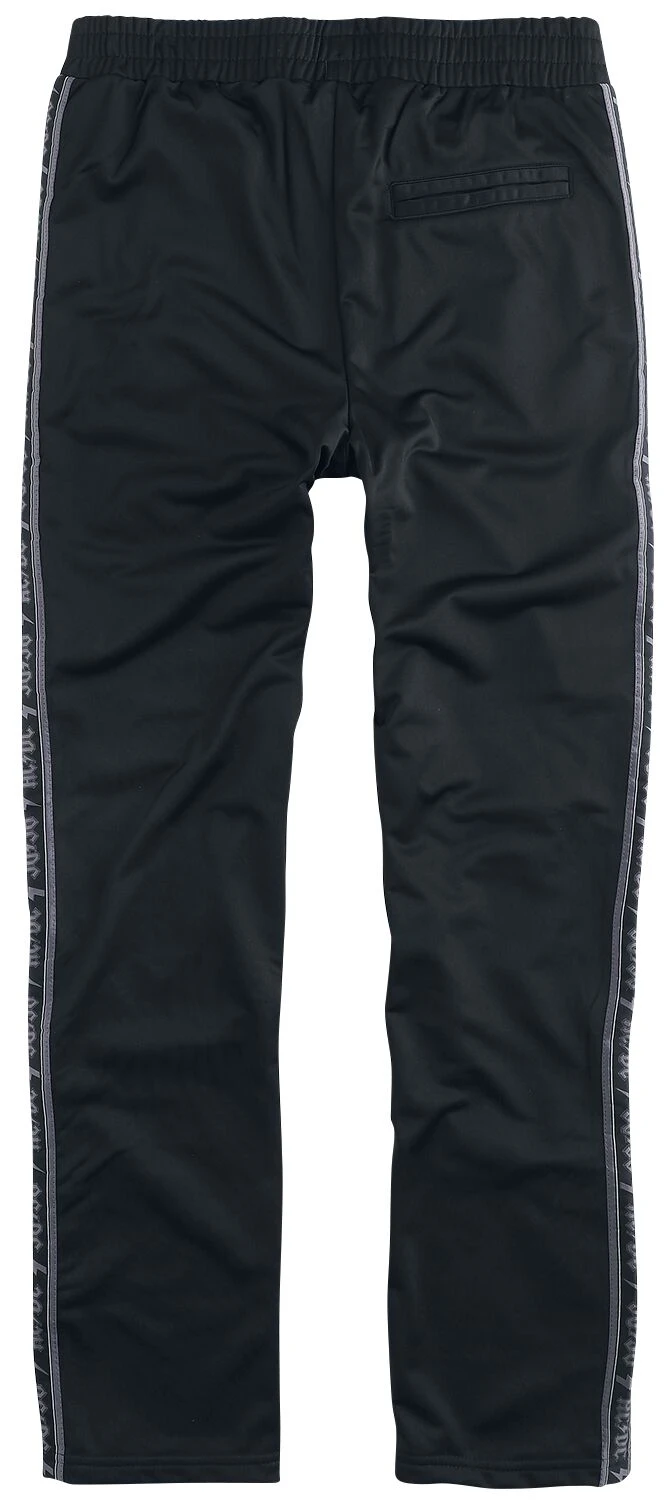"Amplified Collection - Mens Tricot Track Bottoms" Tracksuit Trousers Black By AC/DC 4 "Amplified Collection - Mens Tricot Track Bottoms" Tracksuit Trousers Black By AC/DC - Image 2