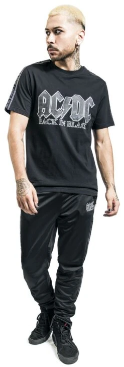 "Amplified Collection - Mens Tricot Track Bottoms" Tracksuit Trousers Black By AC/DC 13 "Amplified Collection - Mens Tricot Track Bottoms" Tracksuit Trousers Black By AC/DC -Men Fashion Clothing Store 523681wa