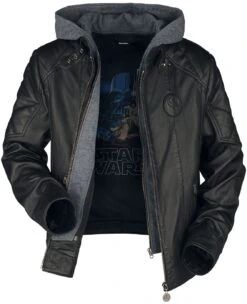 "Classic" Leather Jacket Black By Star Wars -Men Fashion Clothing Store 523685c