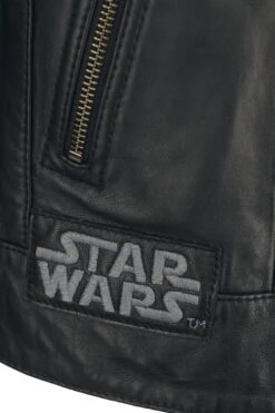 "Classic" Leather Jacket Black By Star Wars -Men Fashion Clothing Store 523685d