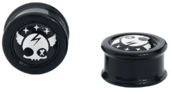 "Phat Kandi X Black Blood By GothicanaS" Ear Plug Black By Black Blood By Gothicana