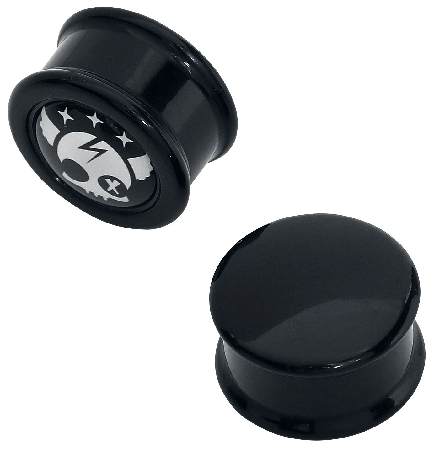 "Phat Kandi X Black Blood By GothicanaS" Ear Plug Black By Black Blood By Gothicana 3 "Phat Kandi X Black Blood By GothicanaS" Ear Plug Black By Black Blood By Gothicana - Image 2