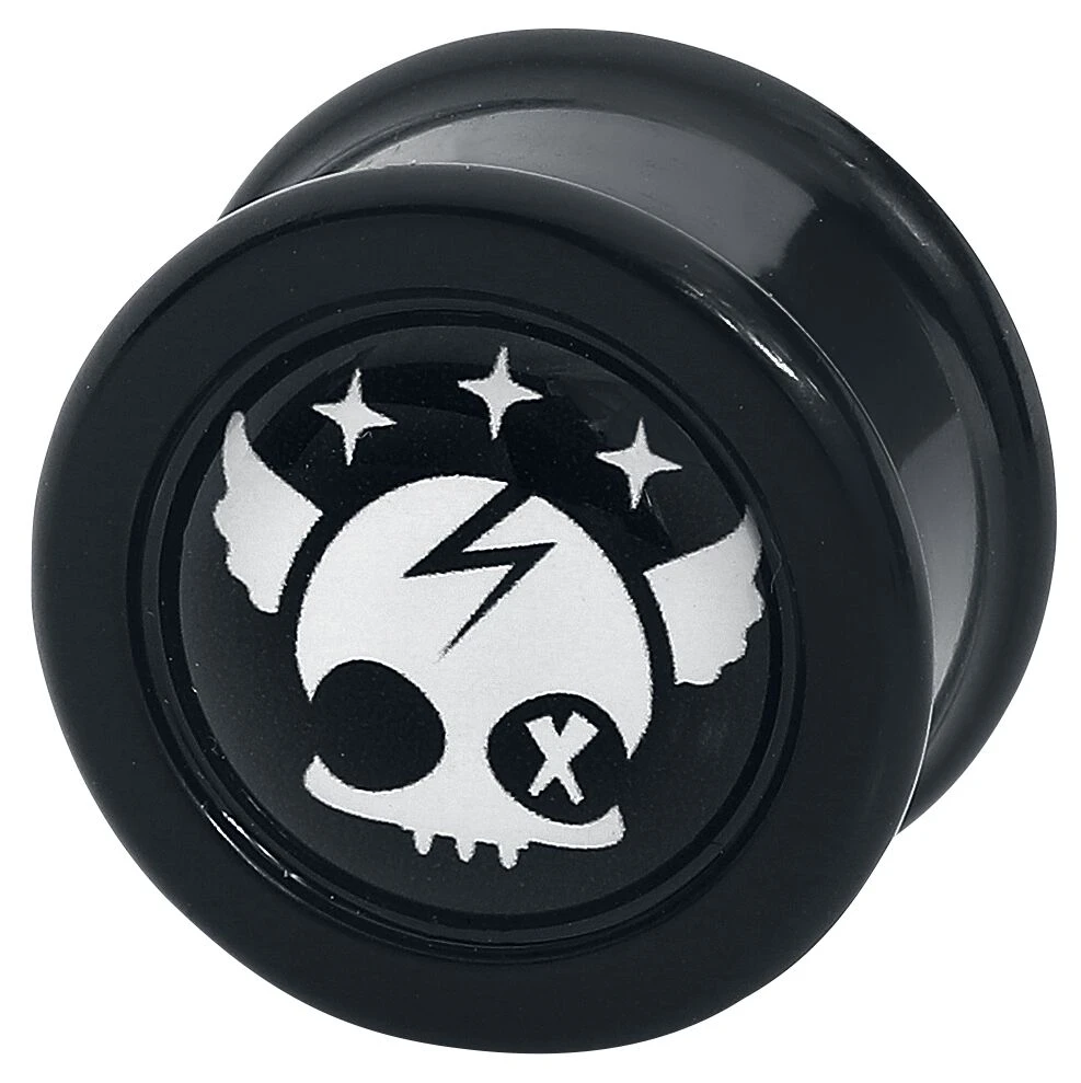 "Phat Kandi X Black Blood By GothicanaS" Ear Plug Black By Black Blood By Gothicana 4 "Phat Kandi X Black Blood By GothicanaS" Ear Plug Black By Black Blood By Gothicana - Image 3