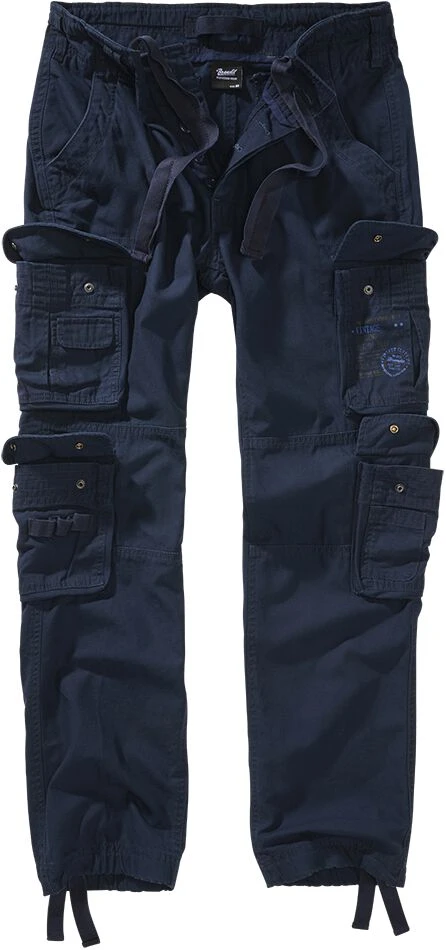 "Pure Vintage Trouser Slim" Cloth Trousers Navy By Brandit