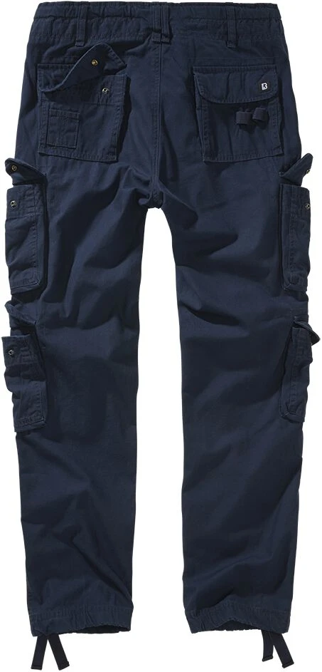 "Pure Vintage Trouser Slim" Cloth Trousers Navy By Brandit 4 "Pure Vintage Trouser Slim" Cloth Trousers Navy By Brandit - Image 2