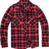 "Checkshirt" Flanel Shirt Black-white-red By Brandit 2 "Checkshirt" Flanel Shirt Black-white-red By Brandit -Men Fashion Clothing Store 524521a
