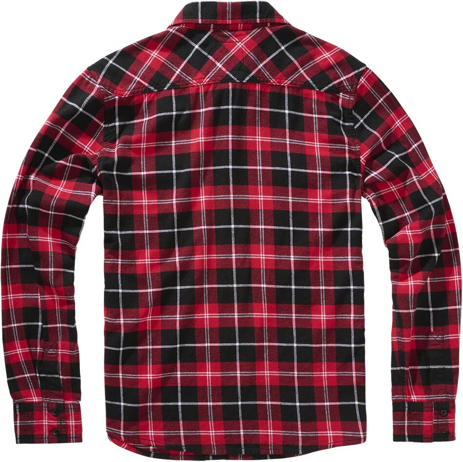 "Checkshirt" Flanel Shirt Black-white-red By Brandit 4 "Checkshirt" Flanel Shirt Black-white-red By Brandit - Image 2