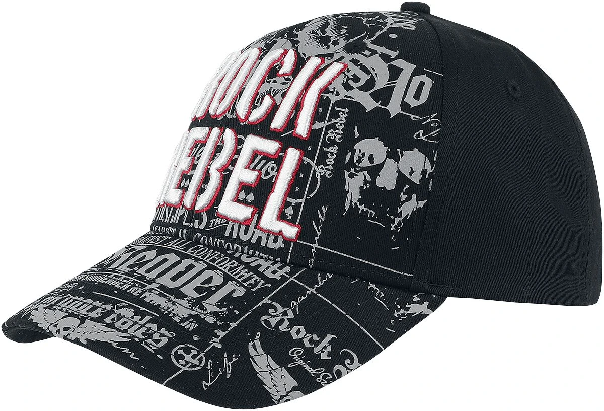"Baseball Cap" Cap Black By Rock Rebel By EMP 3 "Baseball Cap" Cap Black By Rock Rebel By EMP