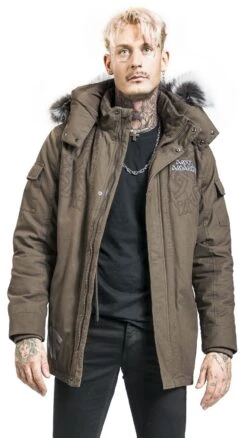 "EMP Signature Collection" Winter Jacket Brown By Amon Amarth -Men Fashion Clothing Store 524888wa