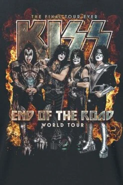 "EOTR World Tour Burning" T-Shirt Black By Kiss -Men Fashion Clothing Store 525803d