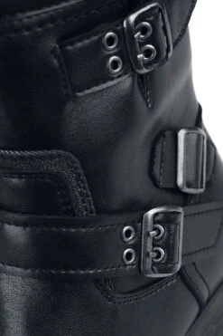 "Stomp The Ground" Biker Boot Black By Black Premium By EMP -Men Fashion Clothing Store 525855d