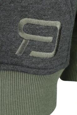 "Green/grey Zip Hoodie" Hooded Zip Green-grey By RED By EMP -Men Fashion Clothing Store 525992d