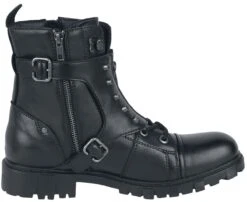 "Biker Boots With Buckles" Laced Boots Black By Gothicana By EMP 11 "Biker Boots With Buckles" Laced Boots Black By Gothicana By EMP -Men Fashion Clothing Store 526149a3