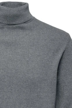 "ONSPHIL Reg 12 Struc Knitted Roll Neck" Sweatshirt Mottled Grey By ONLY And SONS -Men Fashion Clothing Store 527354d
