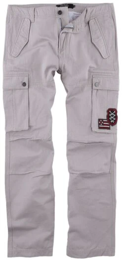 "Army Vintage Trousers" Cargo Trousers Grey By Rock Rebel By EMP