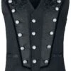 "Balberith" Vest Black By Gothicana By EMP