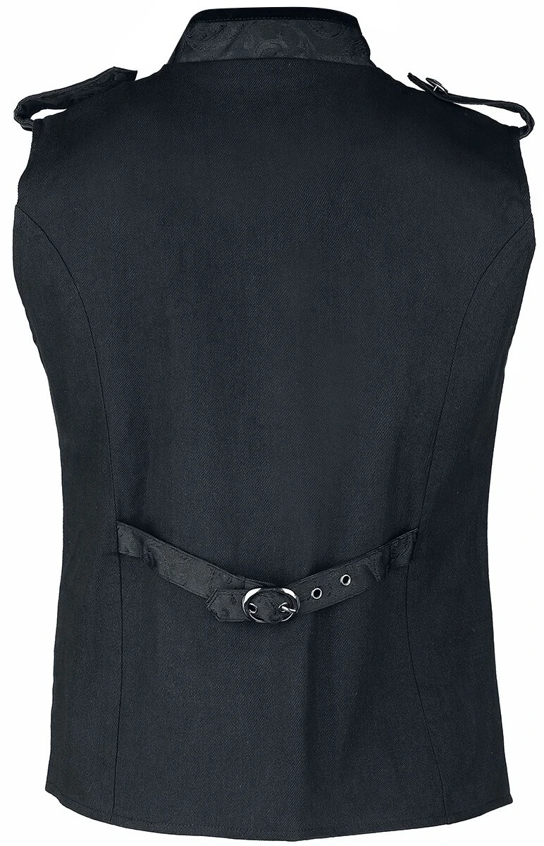 "Balberith" Vest Black By Gothicana By EMP 4 "Balberith" Vest Black By Gothicana By EMP - Image 2