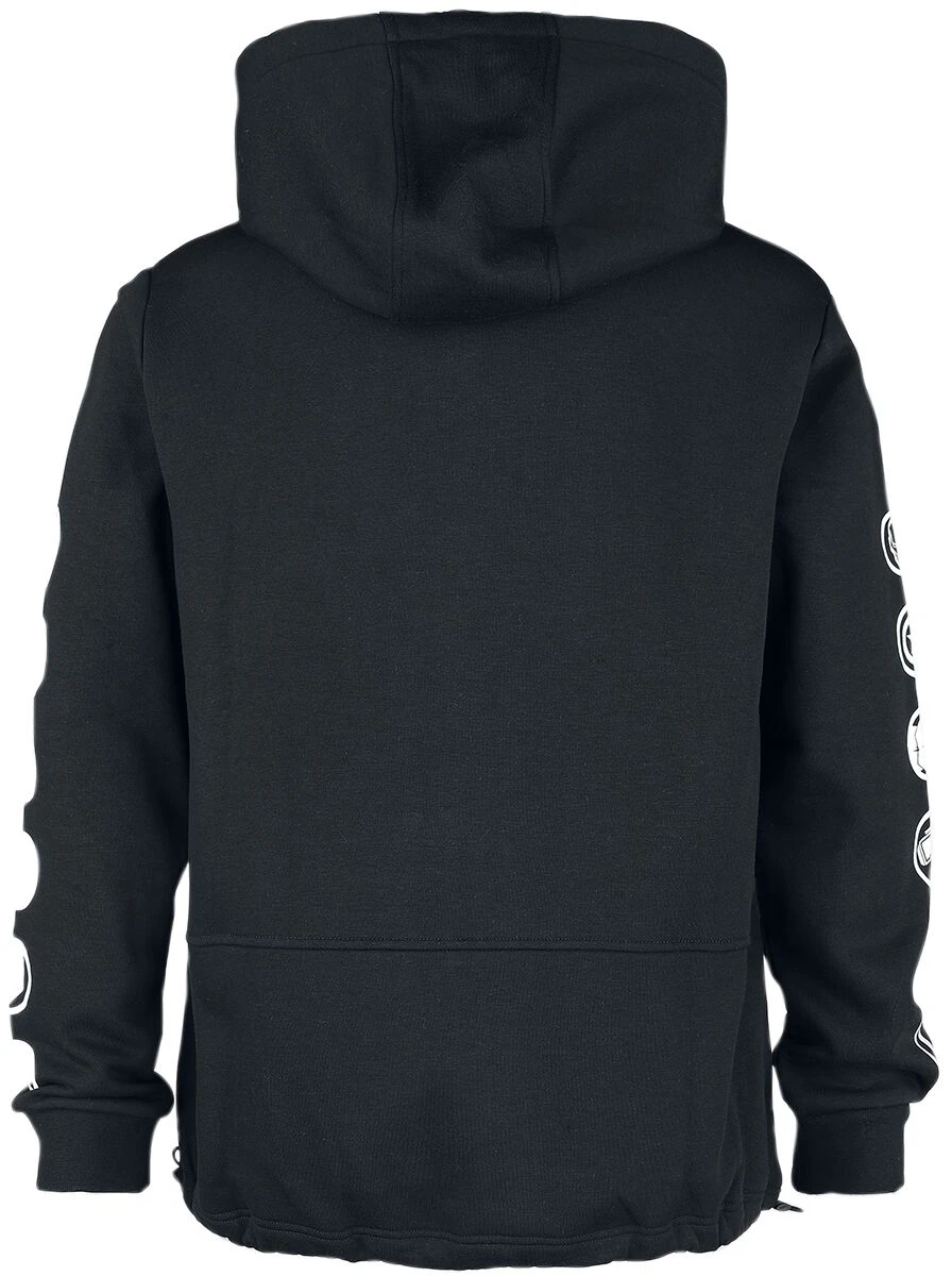 "Logos" Hooded Zip Black By Marvel 4 "Logos" Hooded Zip Black By Marvel - Image 2