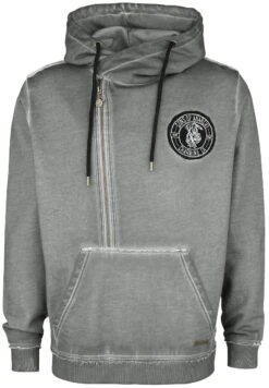 "Charming California" Hooded Zip Grey By Sons Of Anarchy