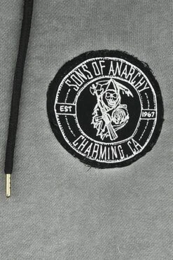 "Charming California" Hooded Zip Grey By Sons Of Anarchy -Men Fashion Clothing Store 527736d3