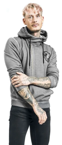 "Charming California" Hooded Zip Grey By Sons Of Anarchy -Men Fashion Clothing Store 527736wa