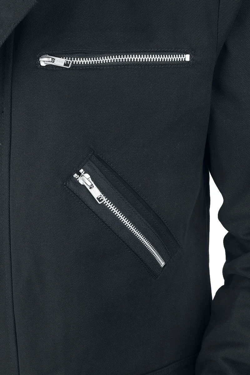 "Belial" Coats Black By Gothicana By EMP 5 "Belial" Coats Black By Gothicana By EMP - Image 3