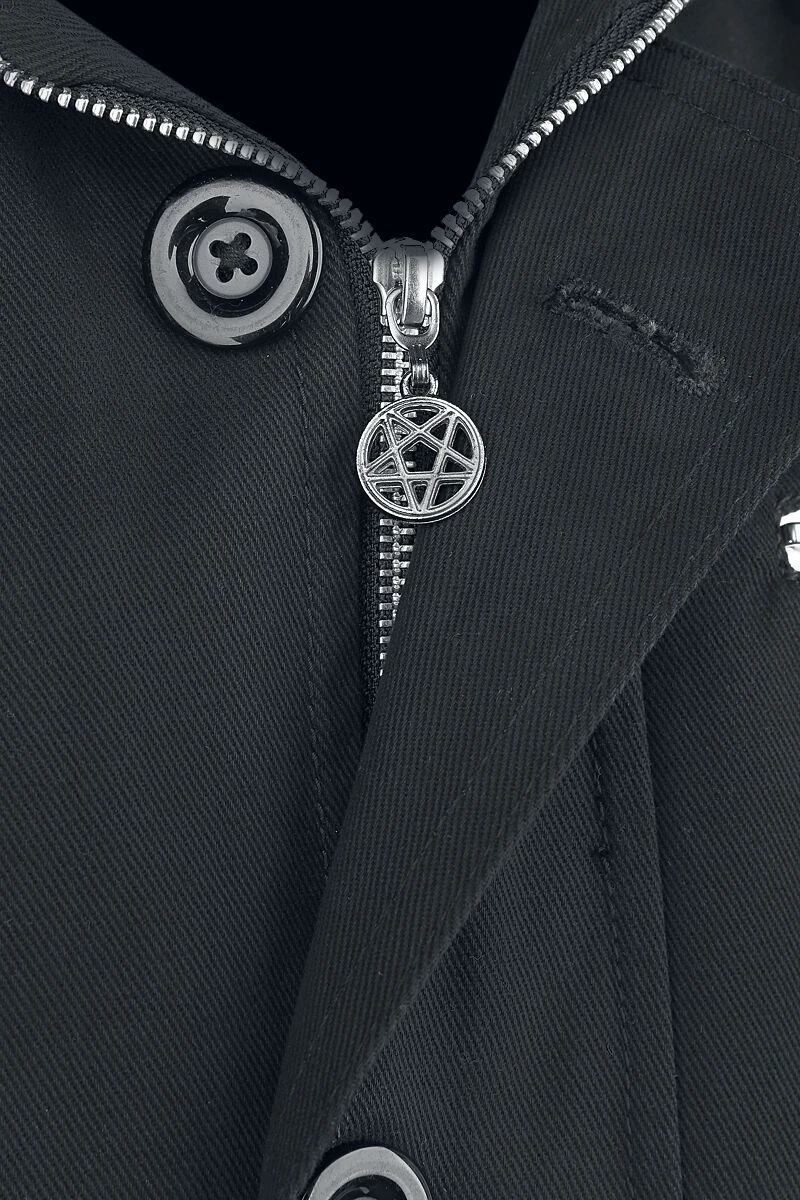 "Belial" Coats Black By Gothicana By EMP 6 "Belial" Coats Black By Gothicana By EMP - Image 4