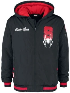 "Spider Logo" Winter Jacket Black By Spider-Man