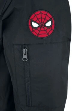"Spider Logo" Winter Jacket Black By Spider-Man -Men Fashion Clothing Store 527936d2