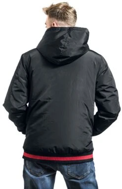 "Spider Logo" Winter Jacket Black By Spider-Man -Men Fashion Clothing Store 527936wb