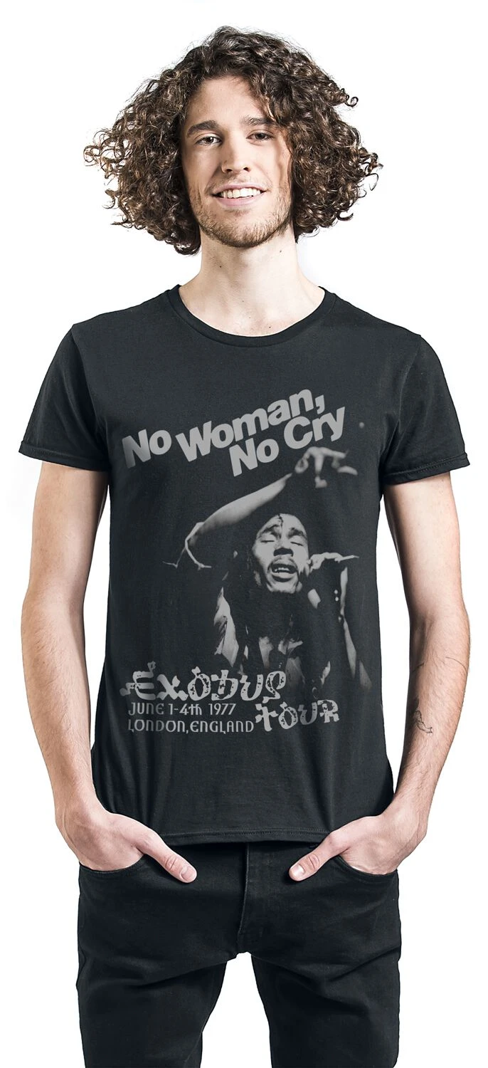 "No Woman No Cry" T-Shirt Black By Bob Marley 5 "No Woman No Cry" T-Shirt Black By Bob Marley - Image 3