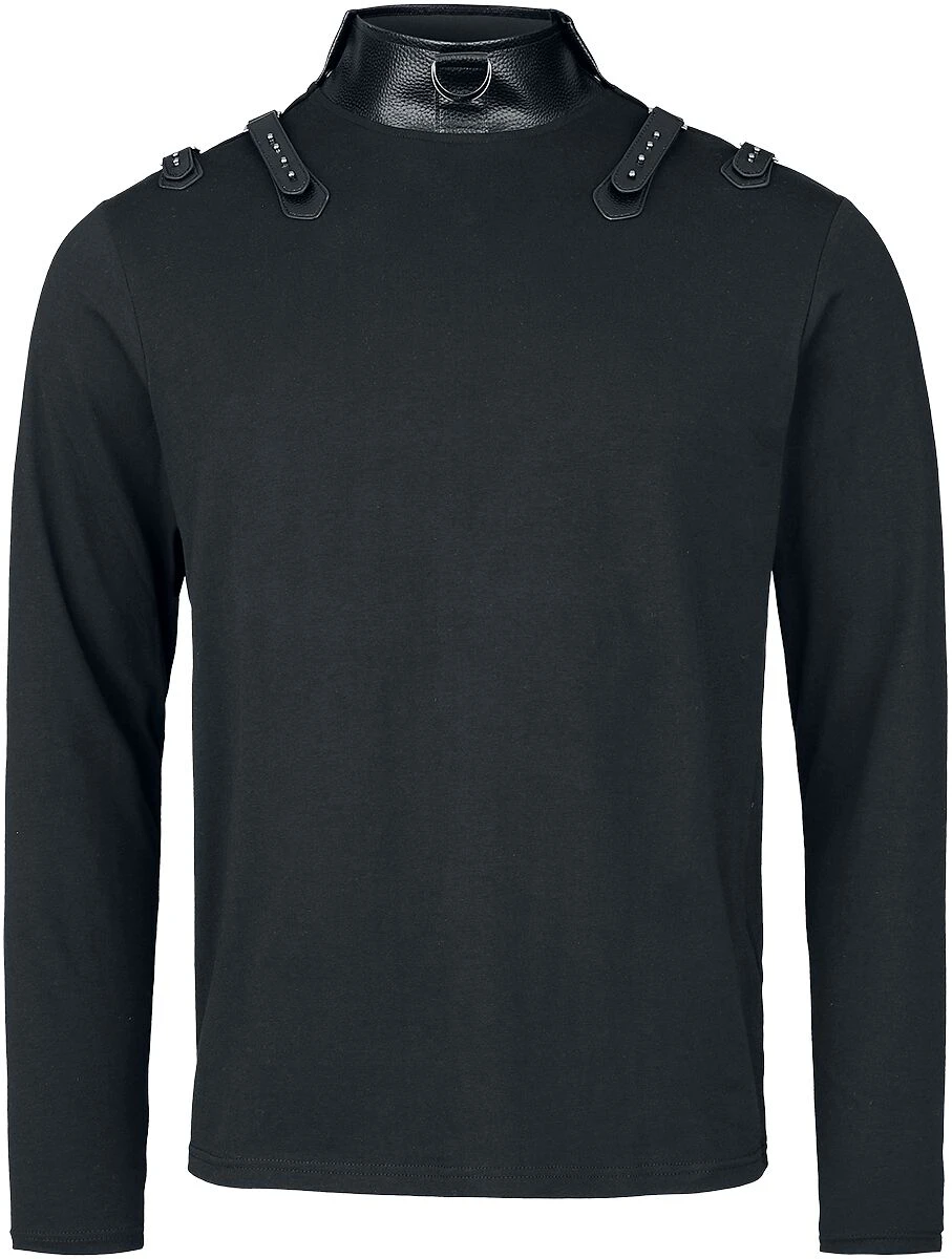 "Mulciber" Long-sleeve Shirt Black By Gothicana By EMP 3 "Mulciber" Long-sleeve Shirt Black By Gothicana By EMP