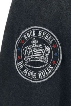 "Rock ‘n’ Roll Long-sleeved Shirt With Prints" Long-sleeve Shirt Grey By Rock Rebel By EMP 10 "Rock ‘n’ Roll Long-sleeved Shirt With Prints" Long-sleeve Shirt Grey By Rock Rebel By EMP -Men Fashion Clothing Store 528926d