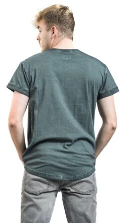 "T-shirt With Old-school Embroidery Detail" T-Shirt Dark Blue By RED By EMP 13 "T-shirt With Old-school Embroidery Detail" T-Shirt Dark Blue By RED By EMP -Men Fashion Clothing Store 529161wb