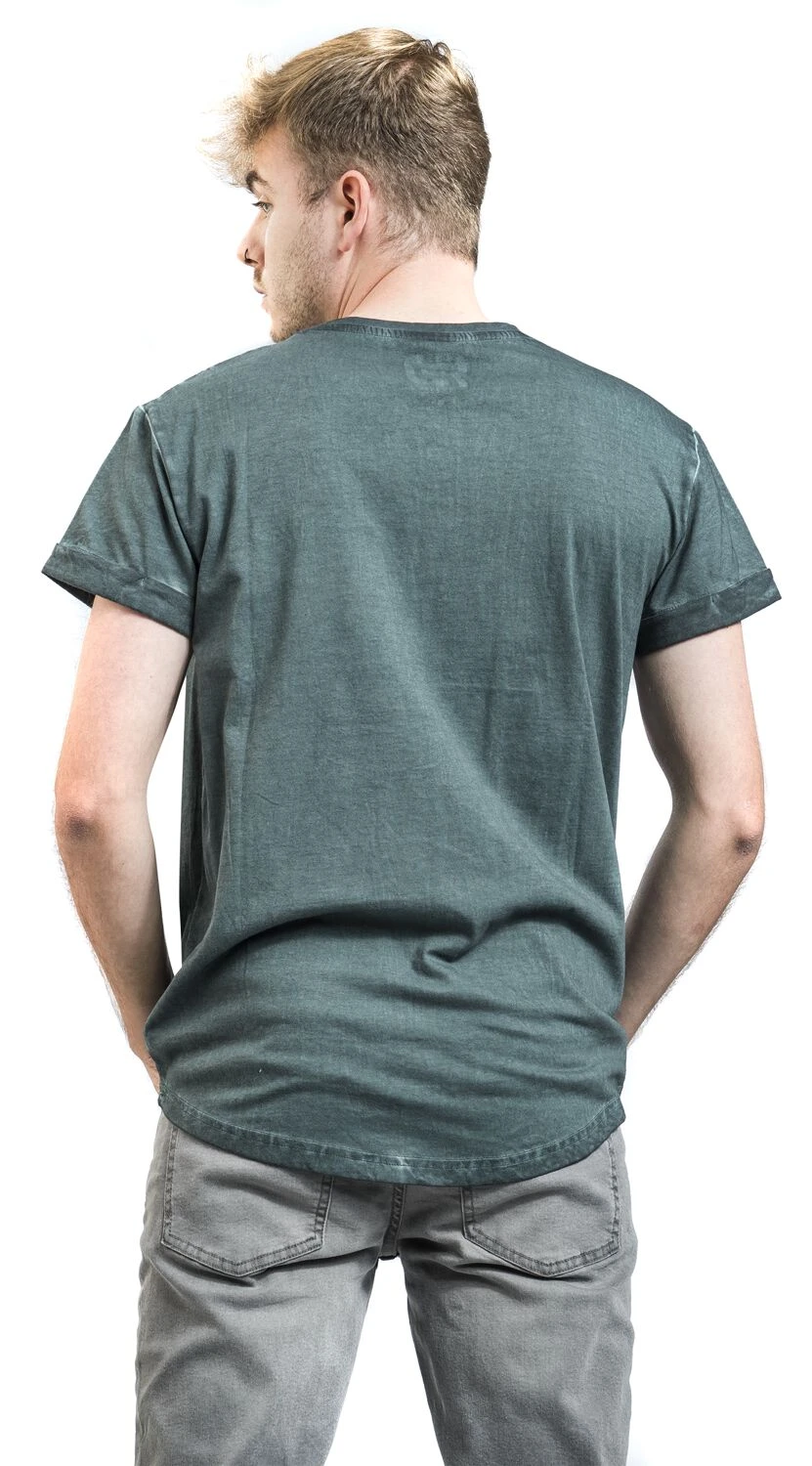 "T-shirt With Old-school Embroidery Detail" T-Shirt Dark Blue By RED By EMP 8 "T-shirt With Old-school Embroidery Detail" T-Shirt Dark Blue By RED By EMP - Image 6