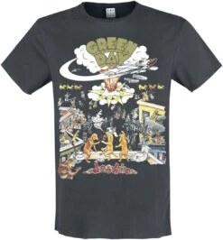 "Amplified Collection - Dookie" T-Shirt Charcoal By Green Day