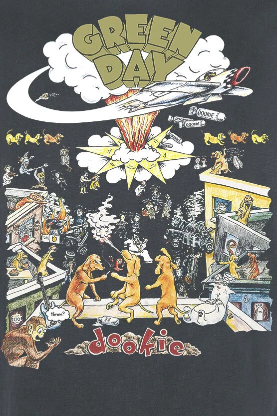 "Amplified Collection - Dookie" T-Shirt Charcoal By Green Day 4 "Amplified Collection - Dookie" T-Shirt Charcoal By Green Day - Image 2