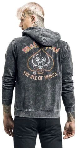 "EMP Signature Collection" Hooded Zip Grey By Motörhead -Men Fashion Clothing Store 531139wb