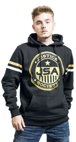 "JSA Justice Society" Hooded Sweater Black By Black Adam 8 "JSA Justice Society" Hooded Sweater Black By Black Adam -Men Fashion Clothing Store 532287wa