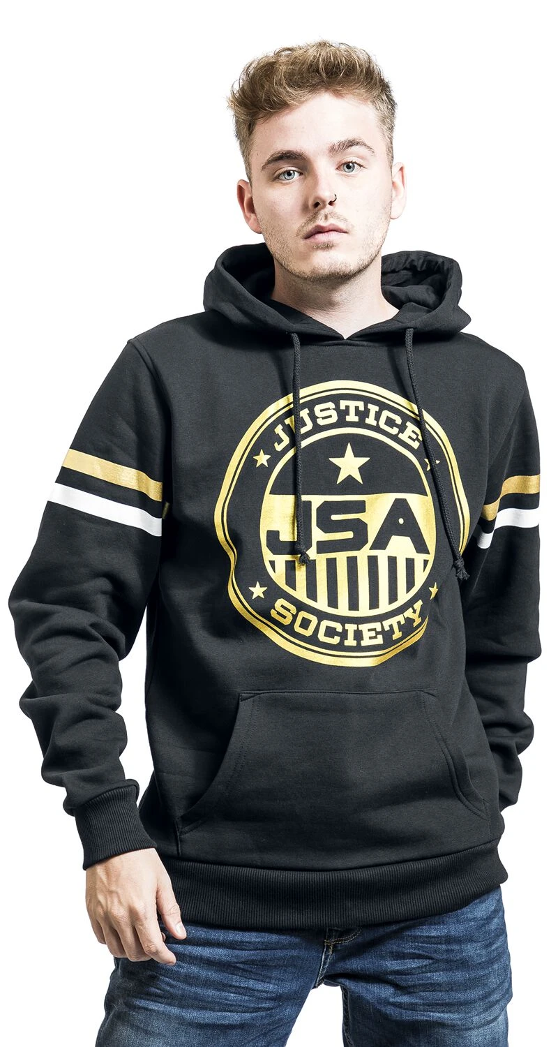 "JSA Justice Society" Hooded Sweater Black By Black Adam 5 "JSA Justice Society" Hooded Sweater Black By Black Adam - Image 3