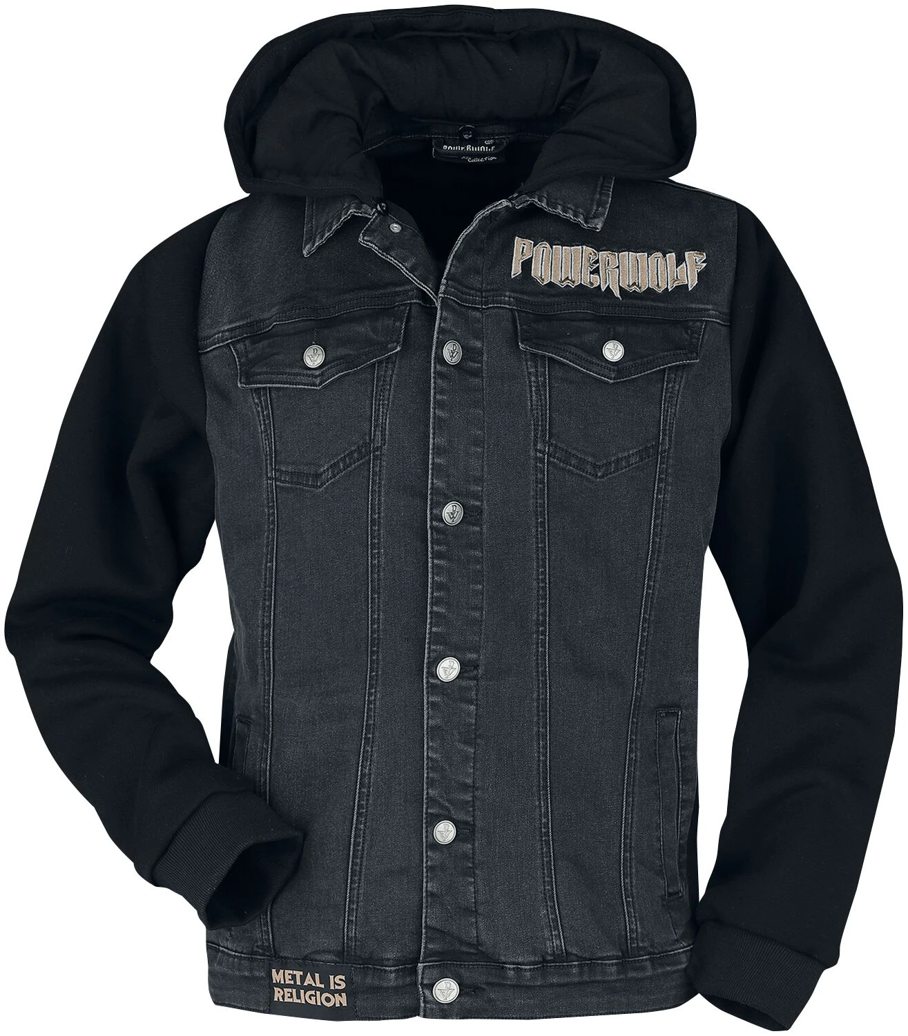 "EMP Signature Collection" Jeans Jacket Black By Powerwolf 3 "EMP Signature Collection" Jeans Jacket Black By Powerwolf