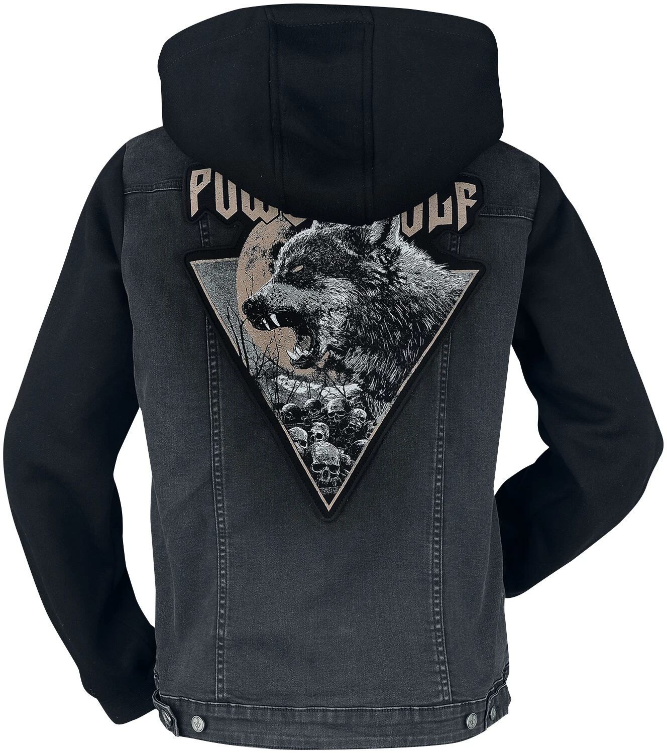 "EMP Signature Collection" Jeans Jacket Black By Powerwolf 4 "EMP Signature Collection" Jeans Jacket Black By Powerwolf - Image 2