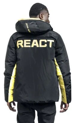 "React" Winter Jacket Black By Six Extraction -Men Fashion Clothing Store 532598wb