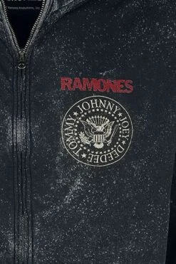 "Crest" Hooded Zip Black By Ramones -Men Fashion Clothing Store 532780d