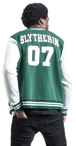 "Slytherin - 07" Varsity Jacket Multicolour By Harry Potter -Men Fashion Clothing Store 532798wb