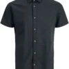 "JJESUMMER SHIRT S/S S23 SN" Short-sleeved Shirt Black By Jack & Jones